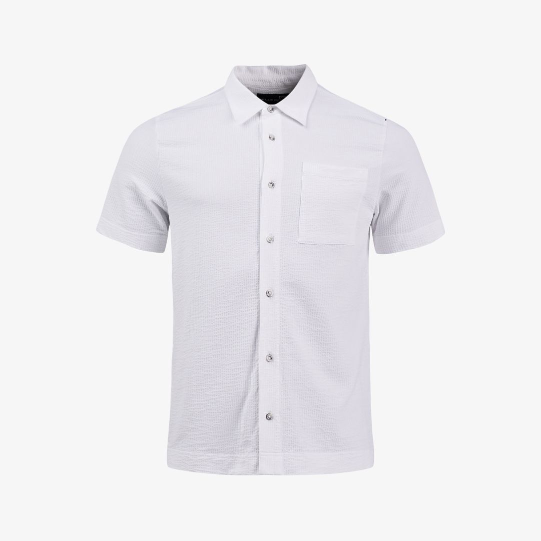 Dock short sleeve shirt, White Känn dig snygg och ledig på samma gång