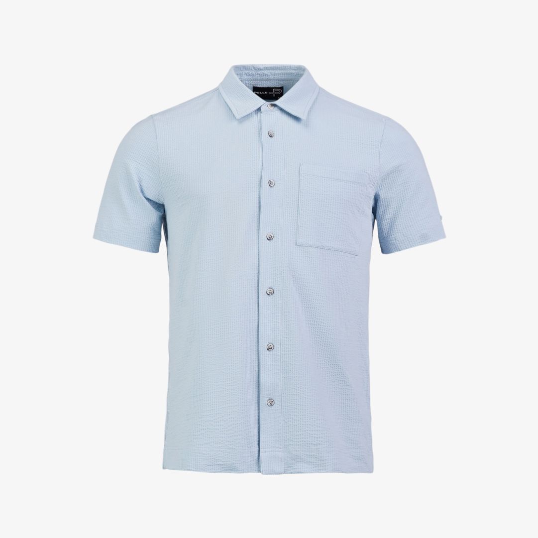 Dock short sleeve shirt, Atlas Blue Känn dig snygg och ledig på samma gång Dock short sleeve shirt, Atlas Blue Känn dig snygg och ledig på samma gång