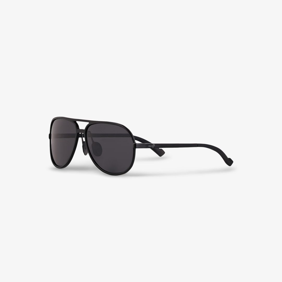 Sunglasses E1, Ink Ink Pilotglasögon med båge i plast och polariserade CE-certifierade linser