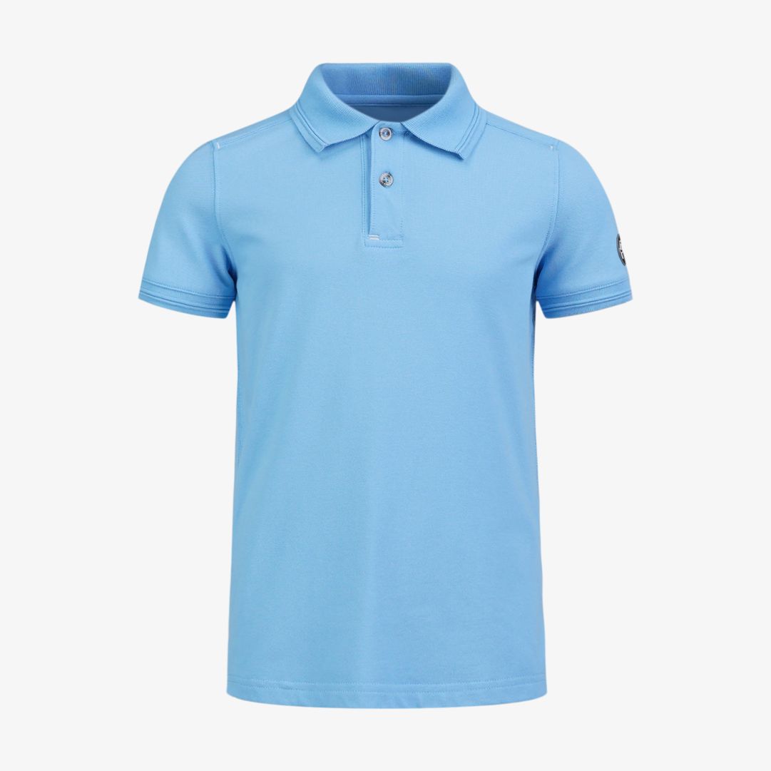 JR Crew Polo, Blue Akoya