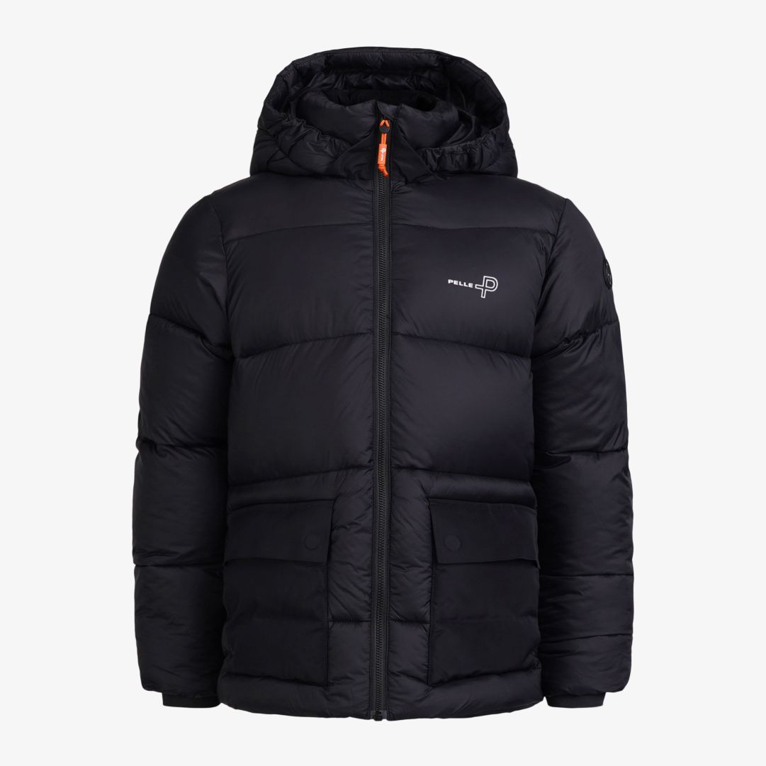 JR Molle Jacket, Ink Vinterjacka för juniorer tillverkad i 100% återvunnen polyester med bollfiberstoppning av Sorona® och återvunnen polyester
