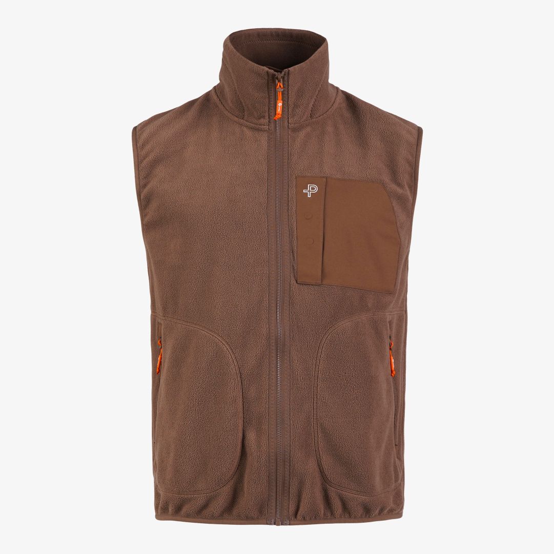 Loft vest, Latte Den här sköna fleecevästen med normal passform är ett praktiskt och stilrent plagg som ger extra värme