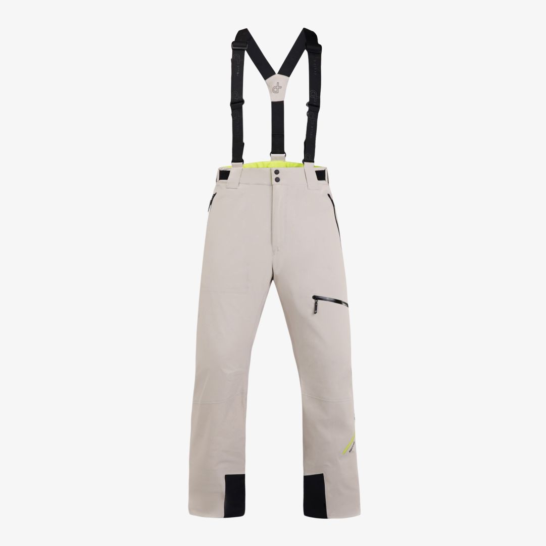Notch Ski pants, Lt. Beige Oak Dessa skidbyxor är tillverkade i ett 100% återvunnet ripstop material med Hi:RES® 20K3L-stretchmembran för att ge ett v
