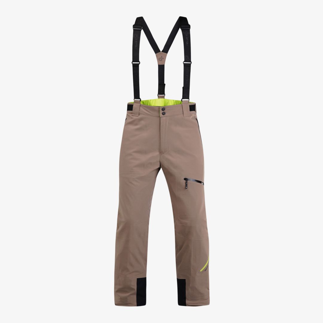 Notch Ski pants, Toffee Dessa skidbyxor är tillverkade i ett 100% återvunnet ripstop material med Hi:RES® 20K3L-stretchmembran för att ge ett vindtätt