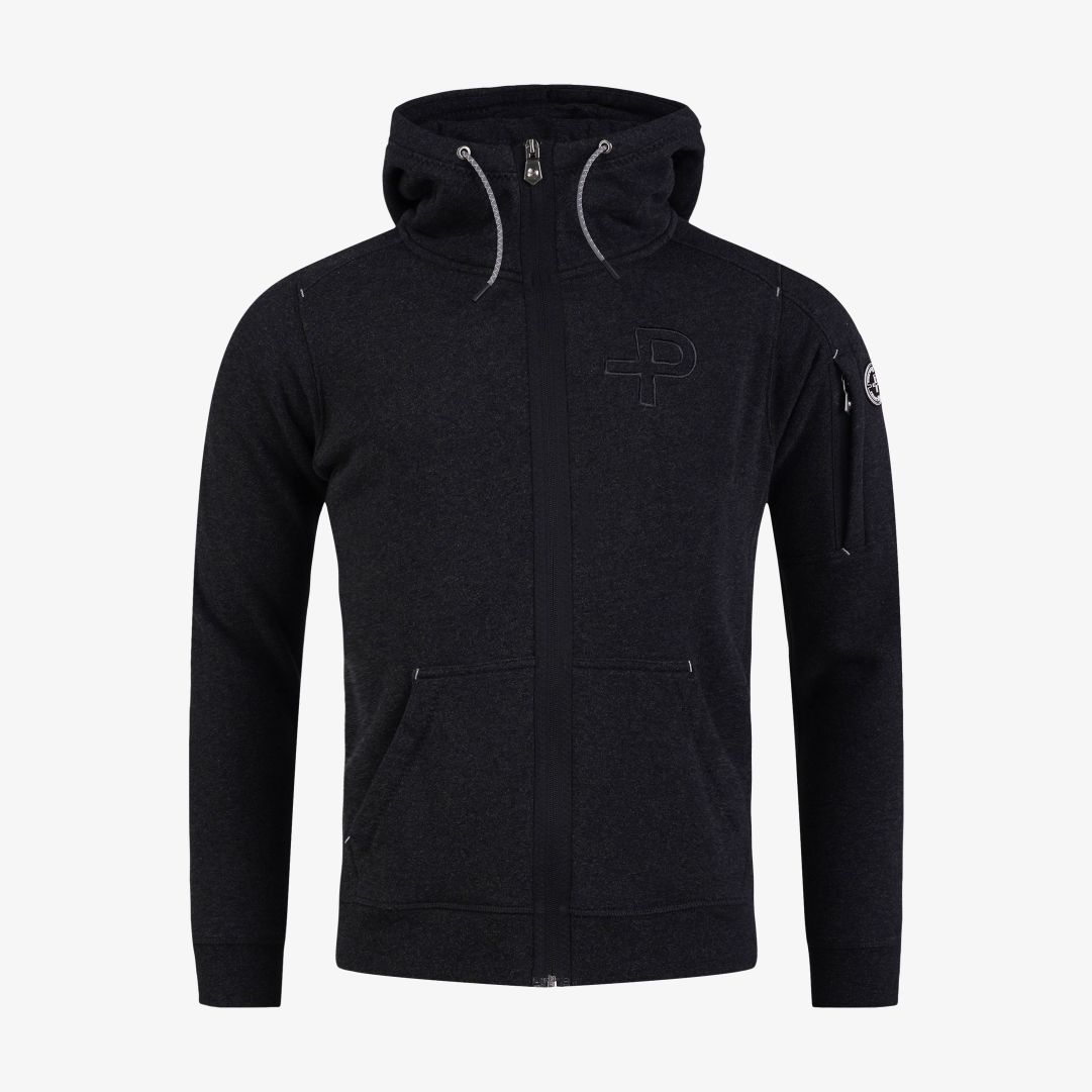 P-hoodie, Charcoal Melange Den perfekta zip hoodien och en riktig klassiker i vårt sortiment