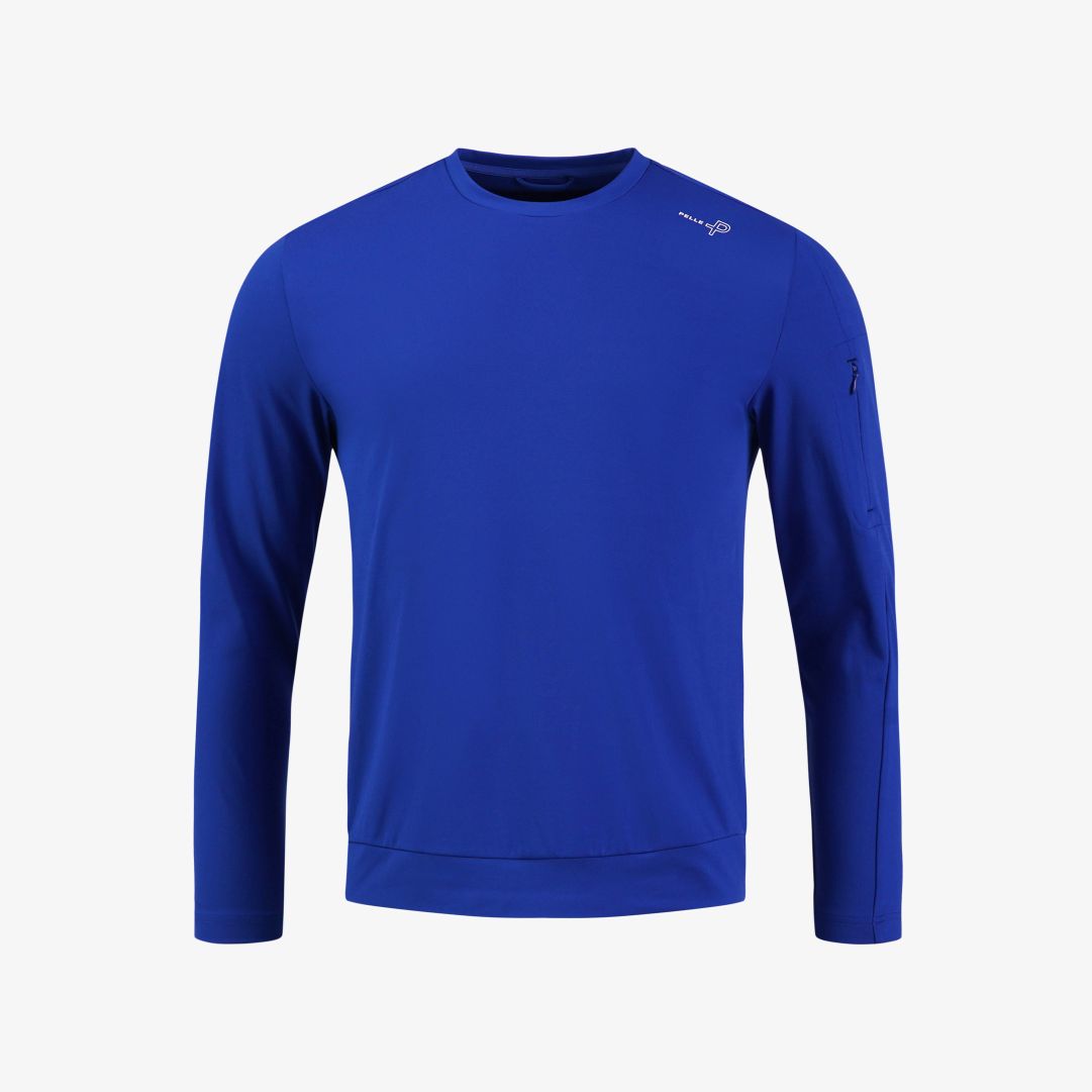 Propulsion Sweater, Curaçao Sweatshirt tillverkad i ett stretchigt och funktionellt material som ger en sval och bekväm känsla med fuktransporterande Propulsion Sweater, Curaçao Sweatshirt tillverkad i ett stretchigt och funktionellt material som ger en sval och bekväm känsla med fuktransporterande