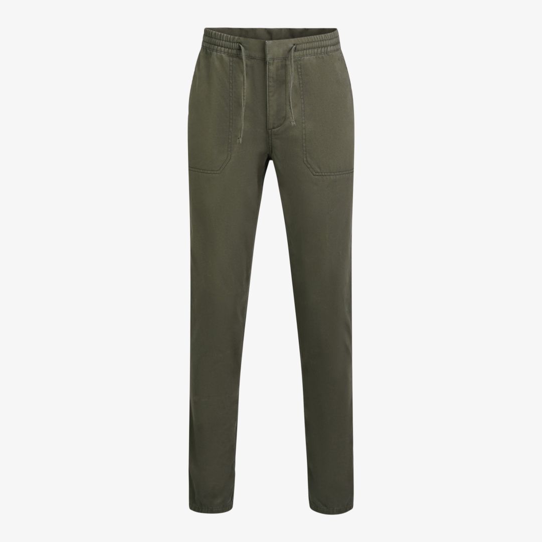 Ruggles pants, Kombu Green Dessa herrbyxor är tillverkade i en blandning bomull och elastan, och har en normal passform