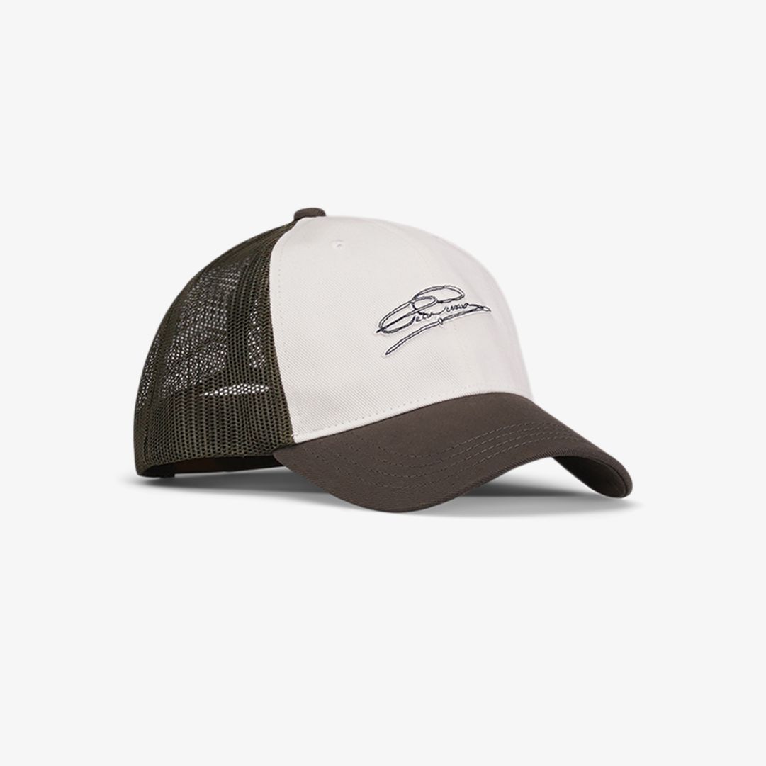 Signature Net Cap, Khaki Green Keps i 100% bomull med praktisk nätventilation baktill Signature Net Cap, Khaki Green Keps i 100% bomull med praktisk nätventilation baktill