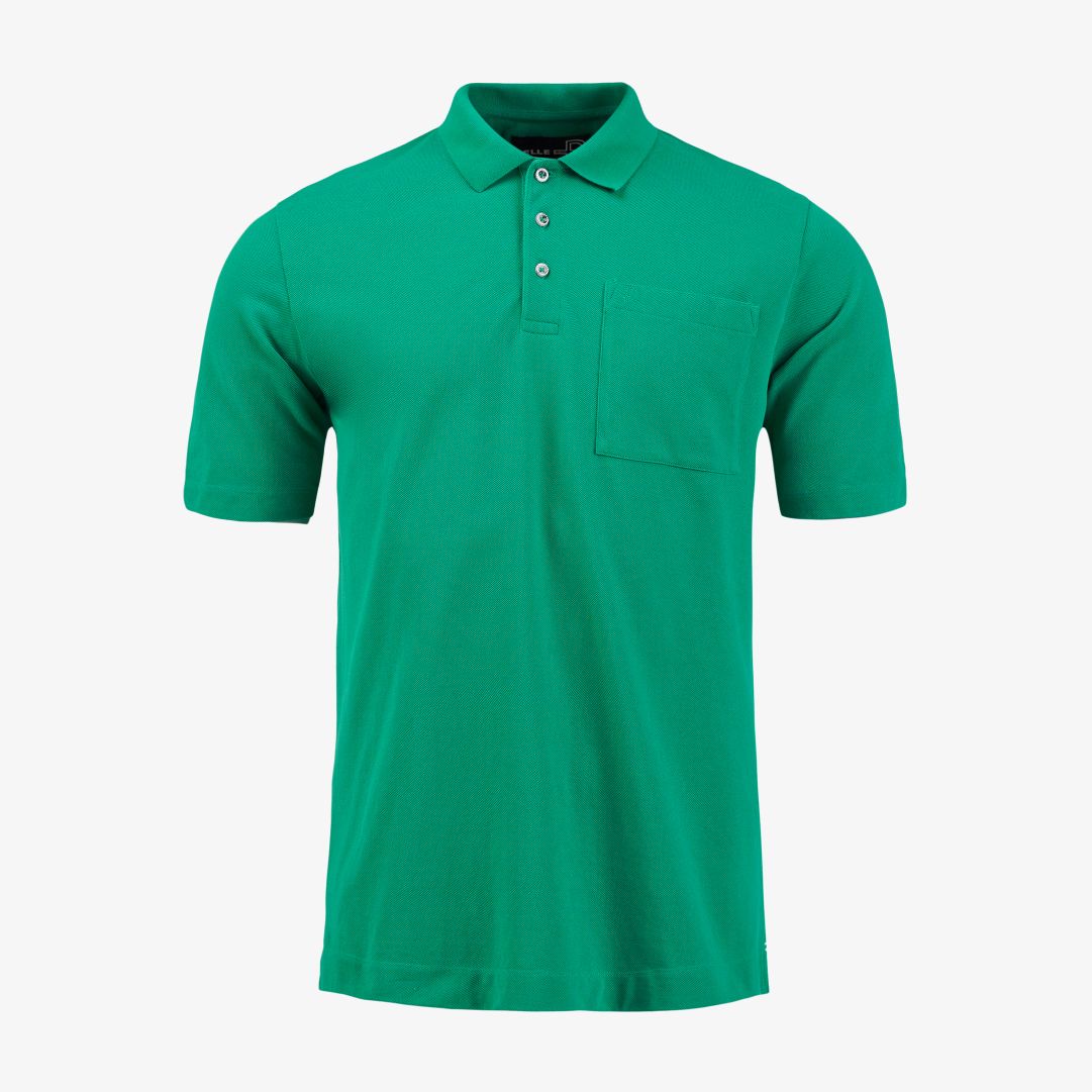 Signature polo, Envy green En klassisk kortärmad pikétröja med ribbstickad krage för en fräsch retro-look i sommar