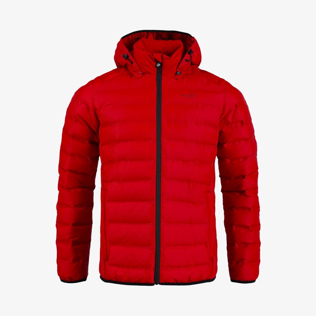 Tempest Jacket, Race red Denna vindtäta och värmande dunfria jacka är utvecklad för att fungera som ett perfekt alternativ mellan säsongerna då vädret