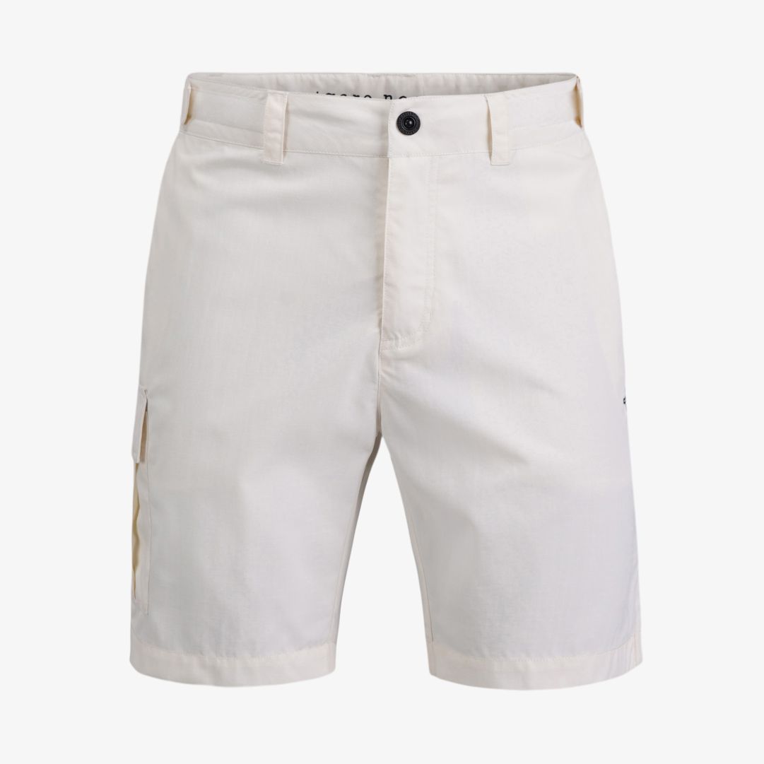 Vela Shorts, Sand Dollar White Shorts i tålig och snabbtorkande Ripstop med dragkedja, justerbar midja, två framfickor med meshfoder, en ficka på bene