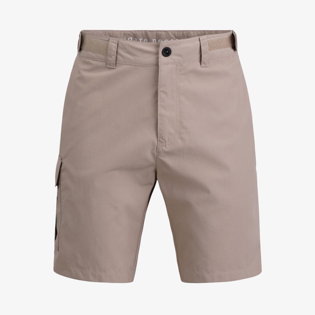Vela Shorts, Tumbled Stone Shorts i tålig och snabbtorkande Ripstop med dragkedja, justerbar midja, två framfickor med meshfoder, en ficka på benet me
