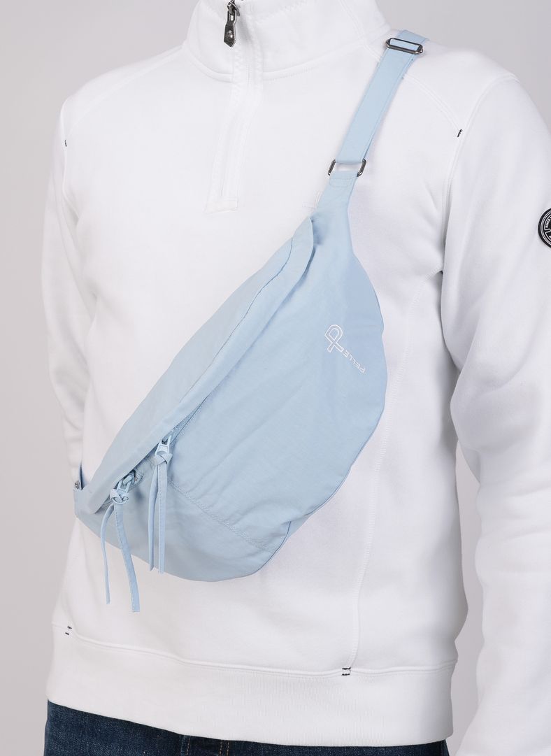 Vela FD Shoulder Bag, Atlas Blue Axelväska i lätt, tålig och snabbtorkande Ripstop med omvänd dragkedja, dekorativt dragsnöre och justerbara axelremma