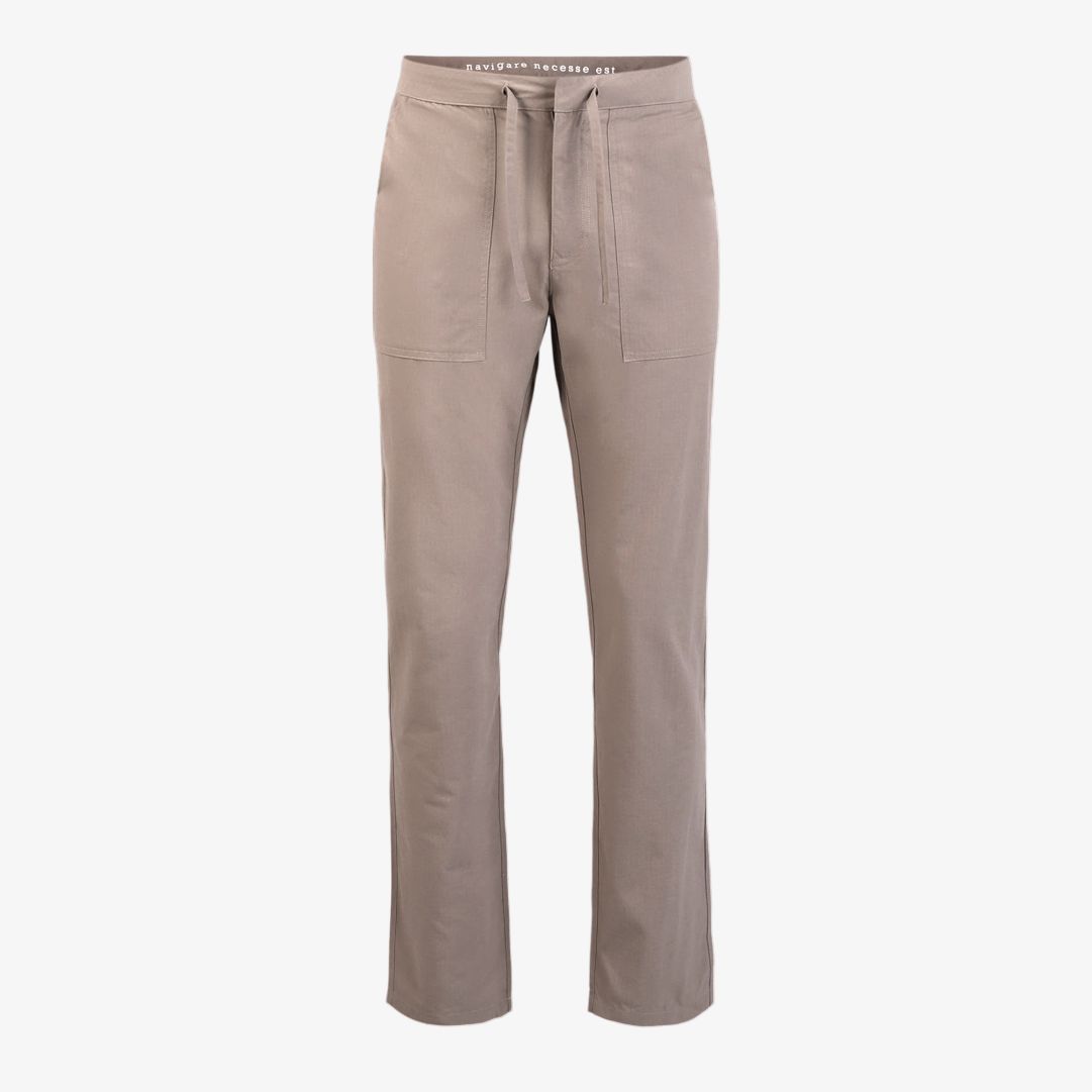 Vela FD Trousers, Tumbled Stone Byxor i tålig och snabbtorkande Ripstop med dragkedja, justerbar midja, två påsydda framfickor och två påsydda bakfick