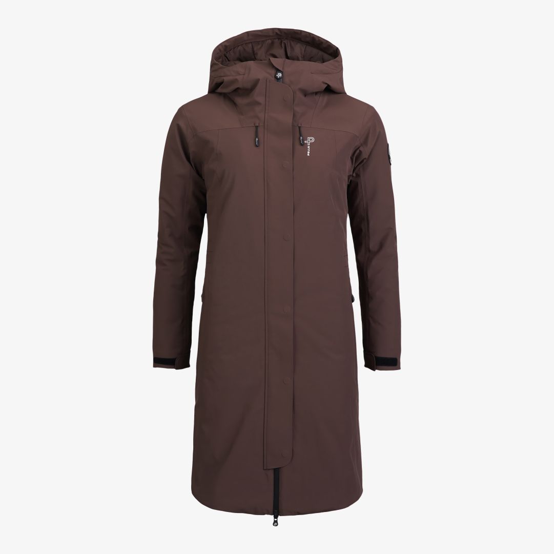 W Ardor Parka, Carob Brown Denna vind- och vattentäta parka är tillverkad i ett andningsbart material med Hi:RES® 15T2L stretchmembran