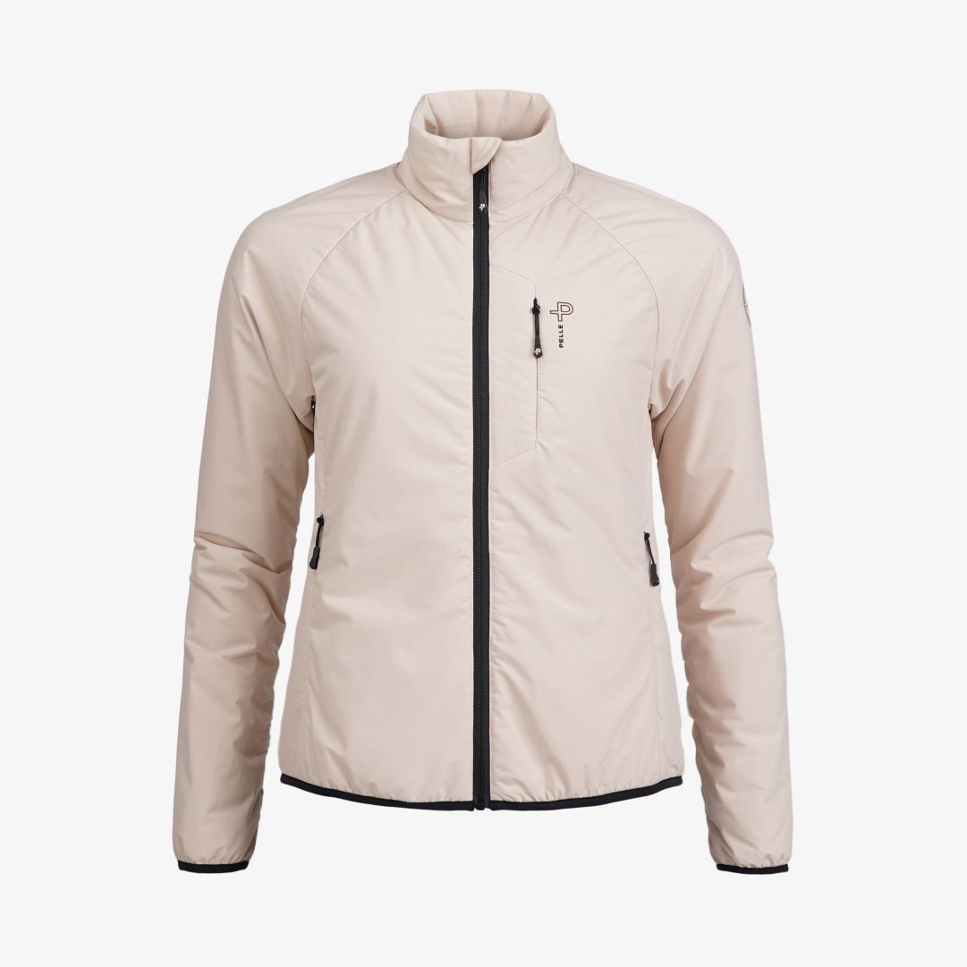 W Arolla Aero Jacket, Lt. Beige Oak Högfunktionell lättviktsjacka för en aktiv livsstil utomhus