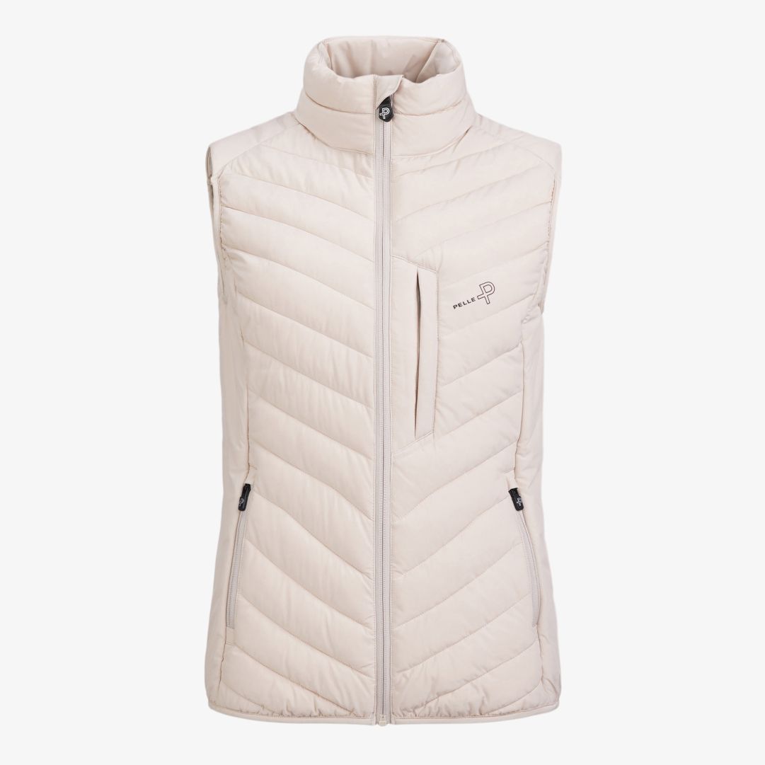 W Arolla Vest, Lt. Beige Oak Högfunktionell förstärkningsväst  utvecklad för en aktiv livsstil, i stretchigt material för maximal bekvämlighet och ful