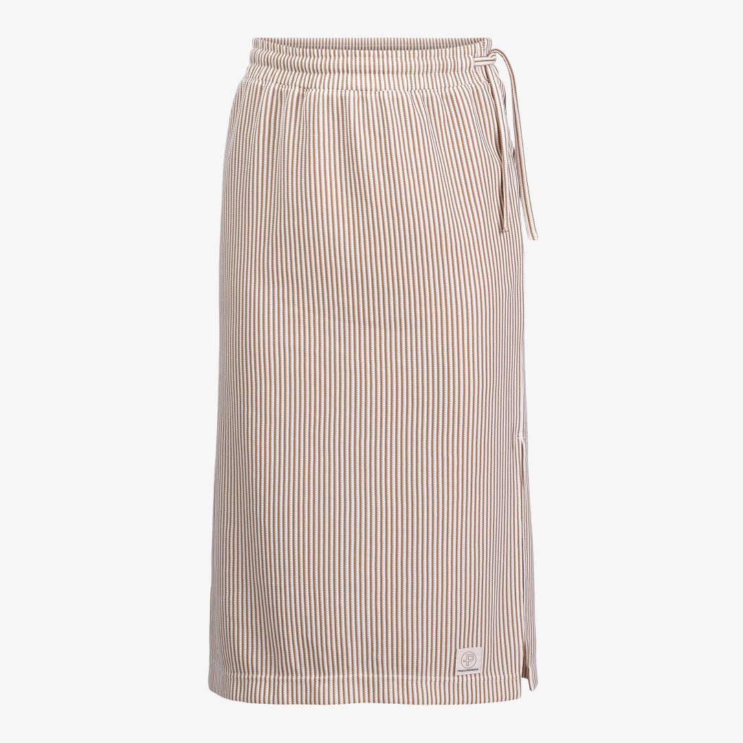 W Brassie Skirt, Beige Oak Stripe Ett ledigt sommarplagg för en lättsam look W Brassie Skirt, Beige Oak Stripe Ett ledigt sommarplagg för en lättsam look