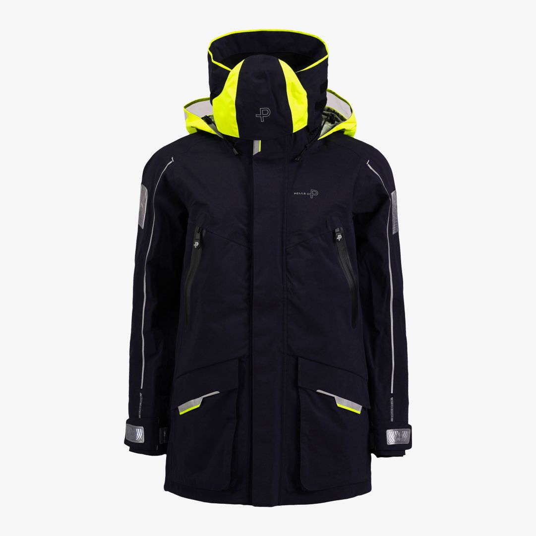 W Defender Offshore Jacket, Dk Navy Blue Detta är en slitstarkstark och smidig seglarjacka, tillverkad i Hi: res® 2x2 SW4L stretchmembran; ett 4-lager