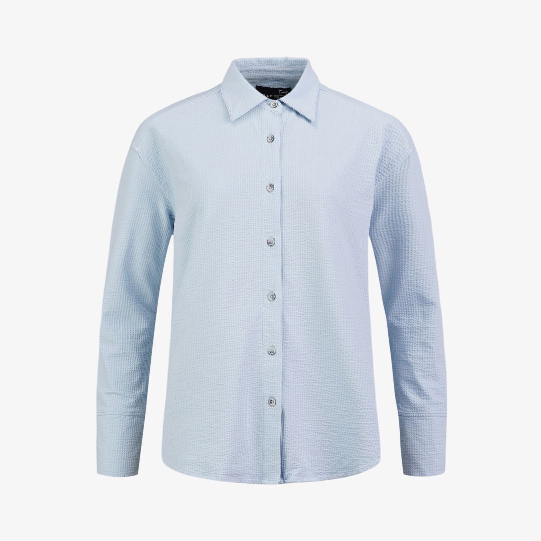 W Dock Shirt, Atlas Blue Känn dig snygg och ledig på samma gång