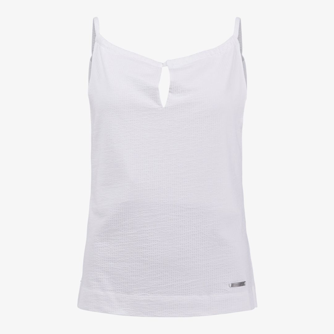 W Dock Strap Top, White Ett naturligt val för varma sommardagar vid havet