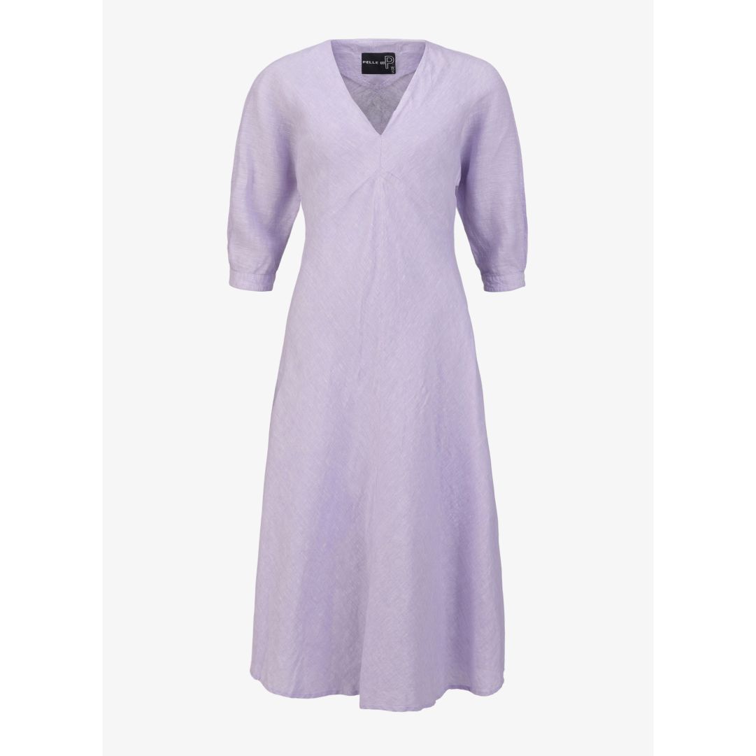 W Linen Breeze Dress, Catleya Mélange Sval linneklänning med avslappnad passform