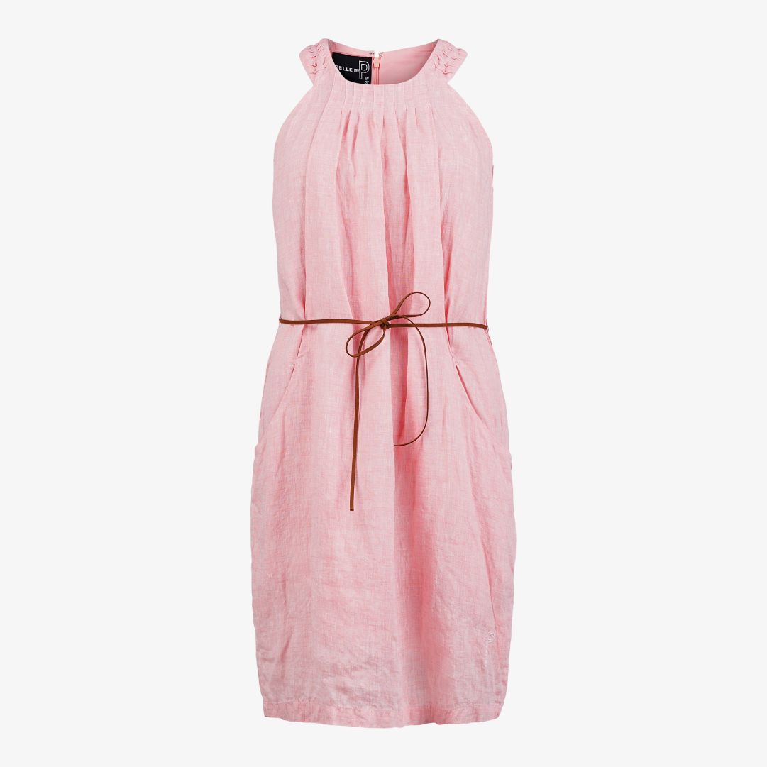 W Linen Pleated Dress W Linen Pleated Dress