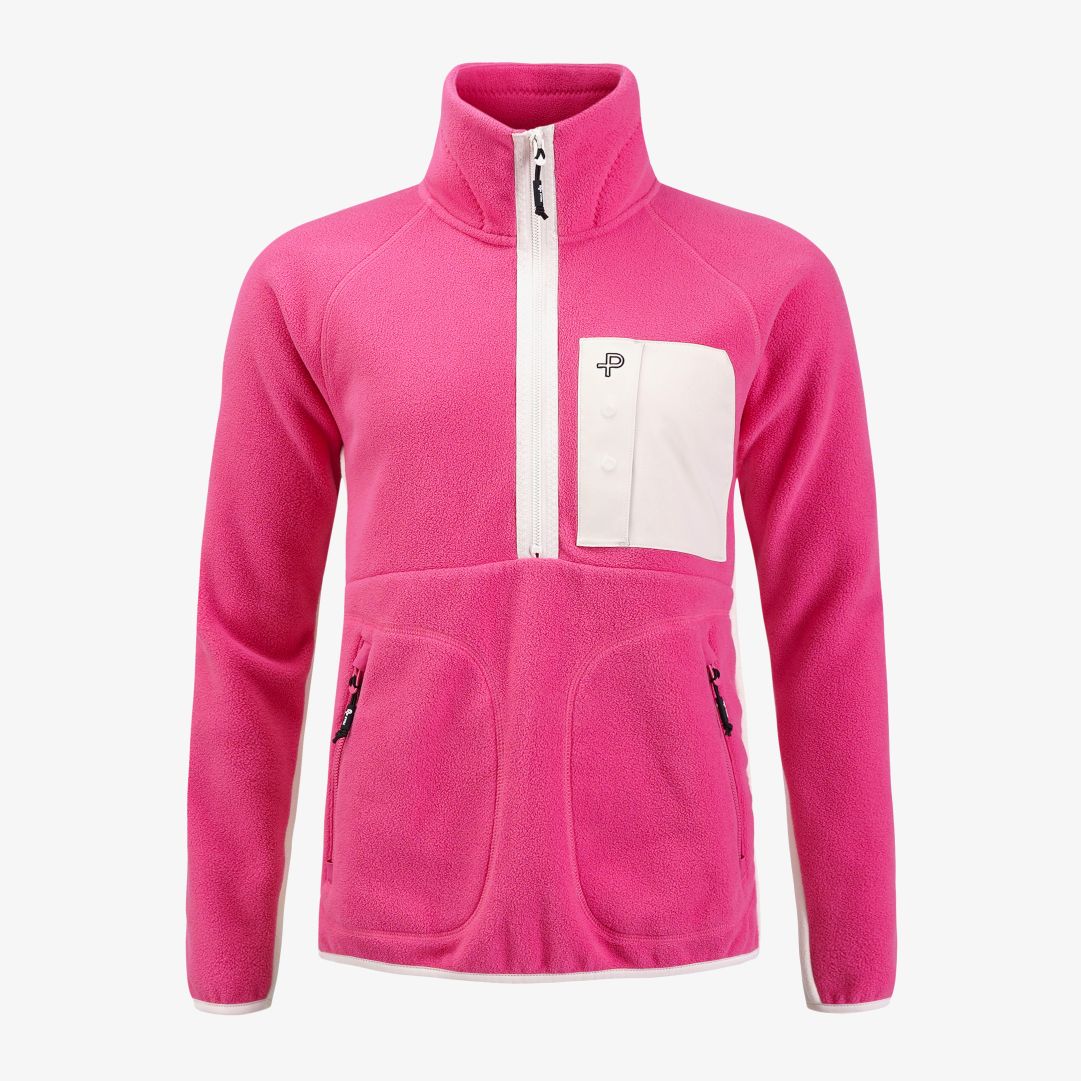 W Loft sweater, Cyclamen Mångsidigt och värmande mellanlager i mjuk stretchig fleece
