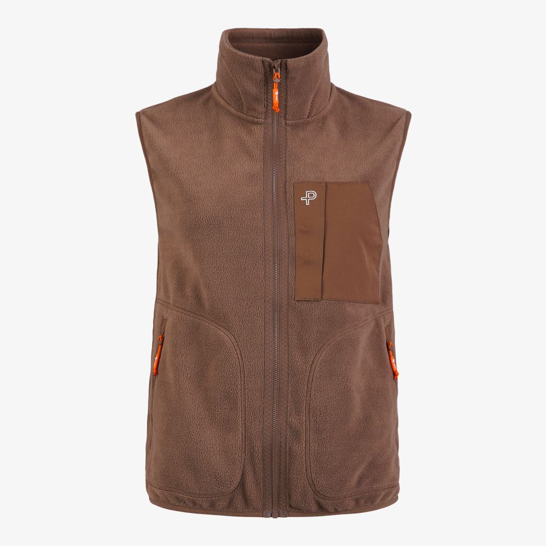W Loft vest, Latte Den här sköna fleecevästen med normal passform är ett praktiskt och stilrent plagg som ger extra värme