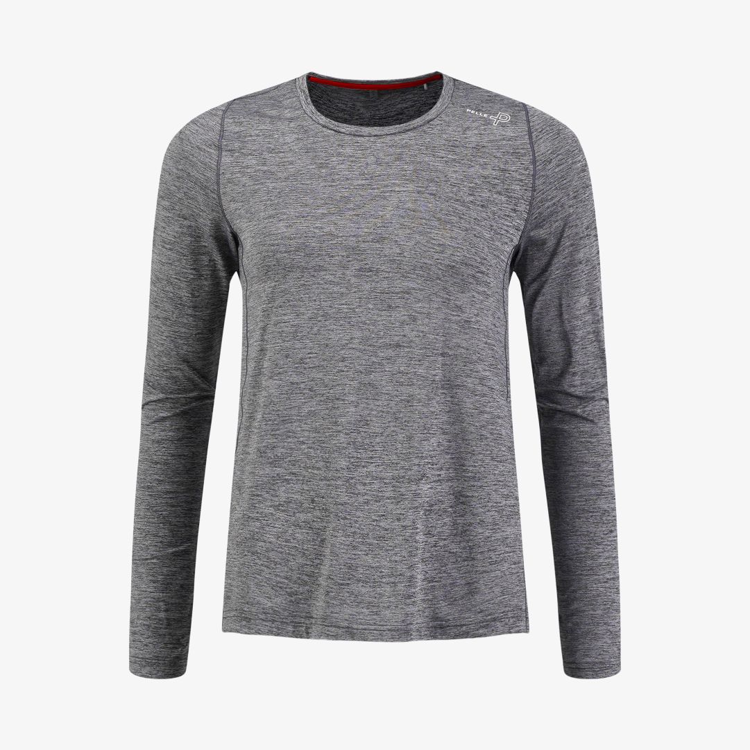 W Momentum Camber LS Tee, Grey Melange När du ska prestera på banan måste du känna dig komfortabel