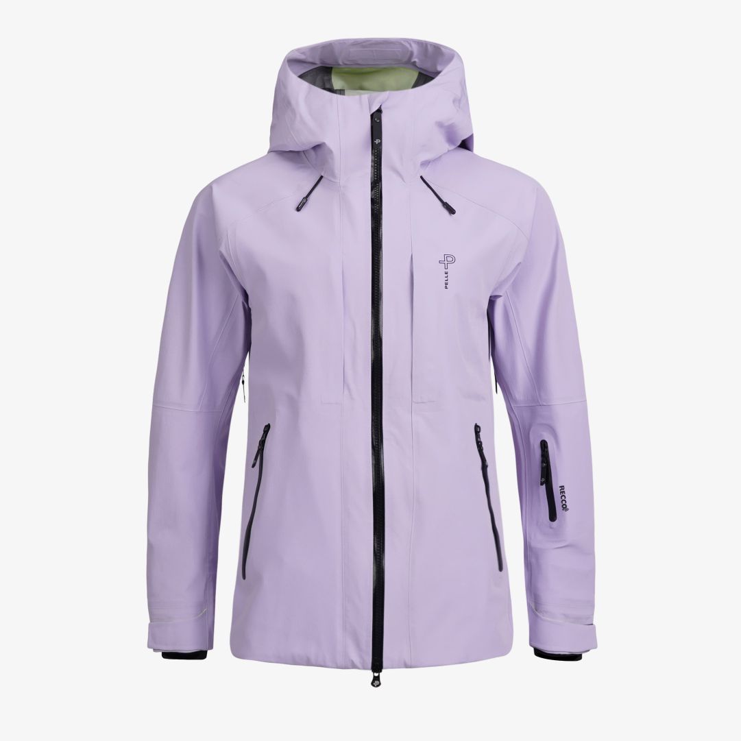 W Notch ski jacket, Catleya  Denna skidjacka är tillverkad i ett 100% återvunnet material med Hi:RES® 20K3L-stretchmembran som är både vind- och vatte