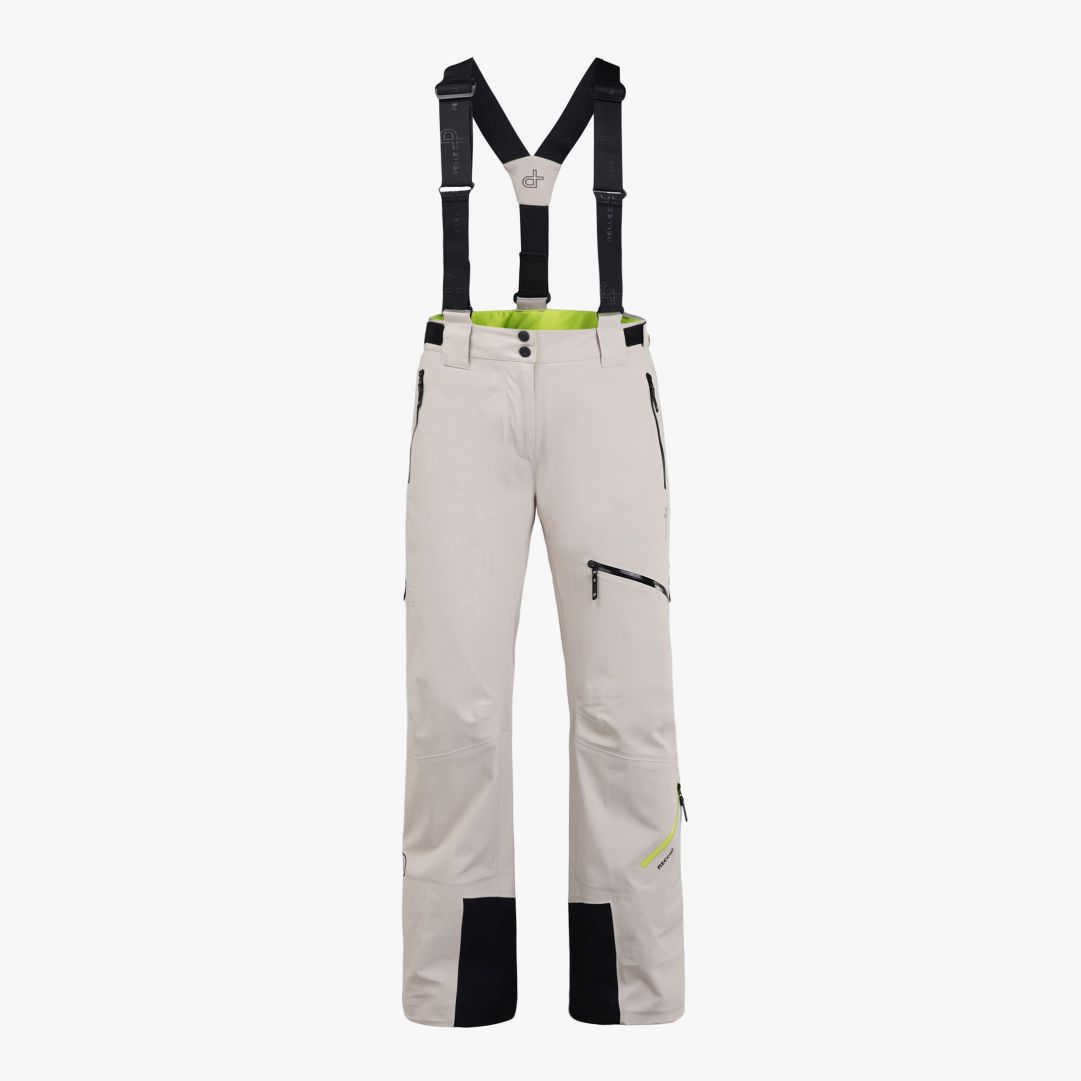 W Notch Ski pants, Lt. Beige Oak Dessa skidbyxor är tillverkade i ett 100% återvunnet ripstop material med Hi:RES® 20K3L-stretchmembran för att ge ett