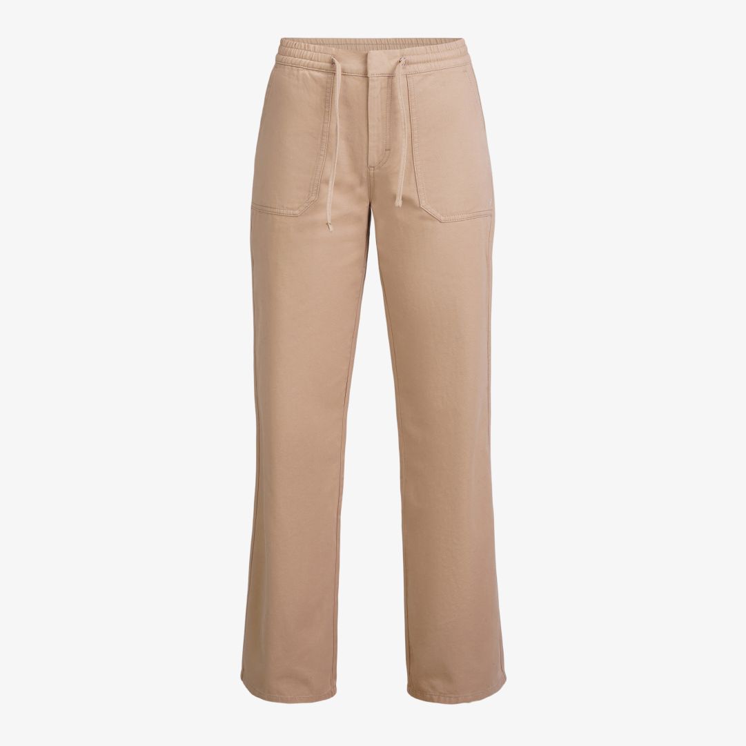 W Ruggles pants, Wheat Dessa dambyxor är tillverkade i en mix av bomull och elastan, vilket ger dem en mjuk och bekväm passform