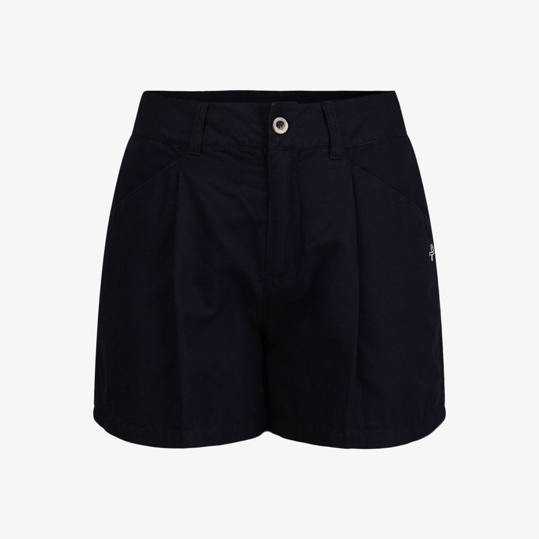 W Sardegna Shorts, Dk Navy Blue Sardegna Shorts är  dressade och bekväma, tillverkade i en sval bomulls- och linnemix