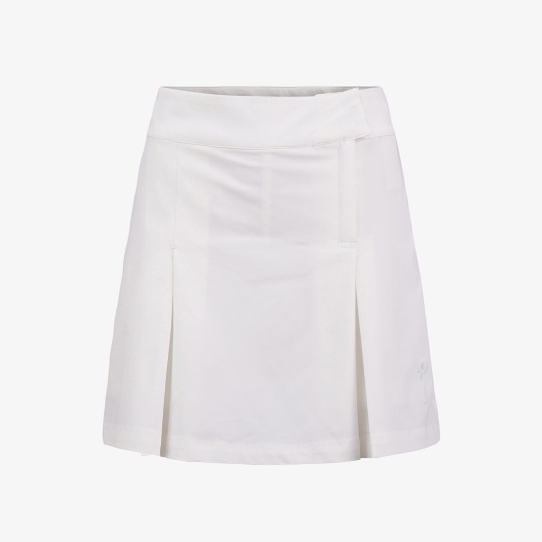 W Sport pleat Skort, White Skort tillverkad i snabbtorkande, stretchigt material (94% polyester, 6% elastan) för maximal komfort och rörelsefrihet