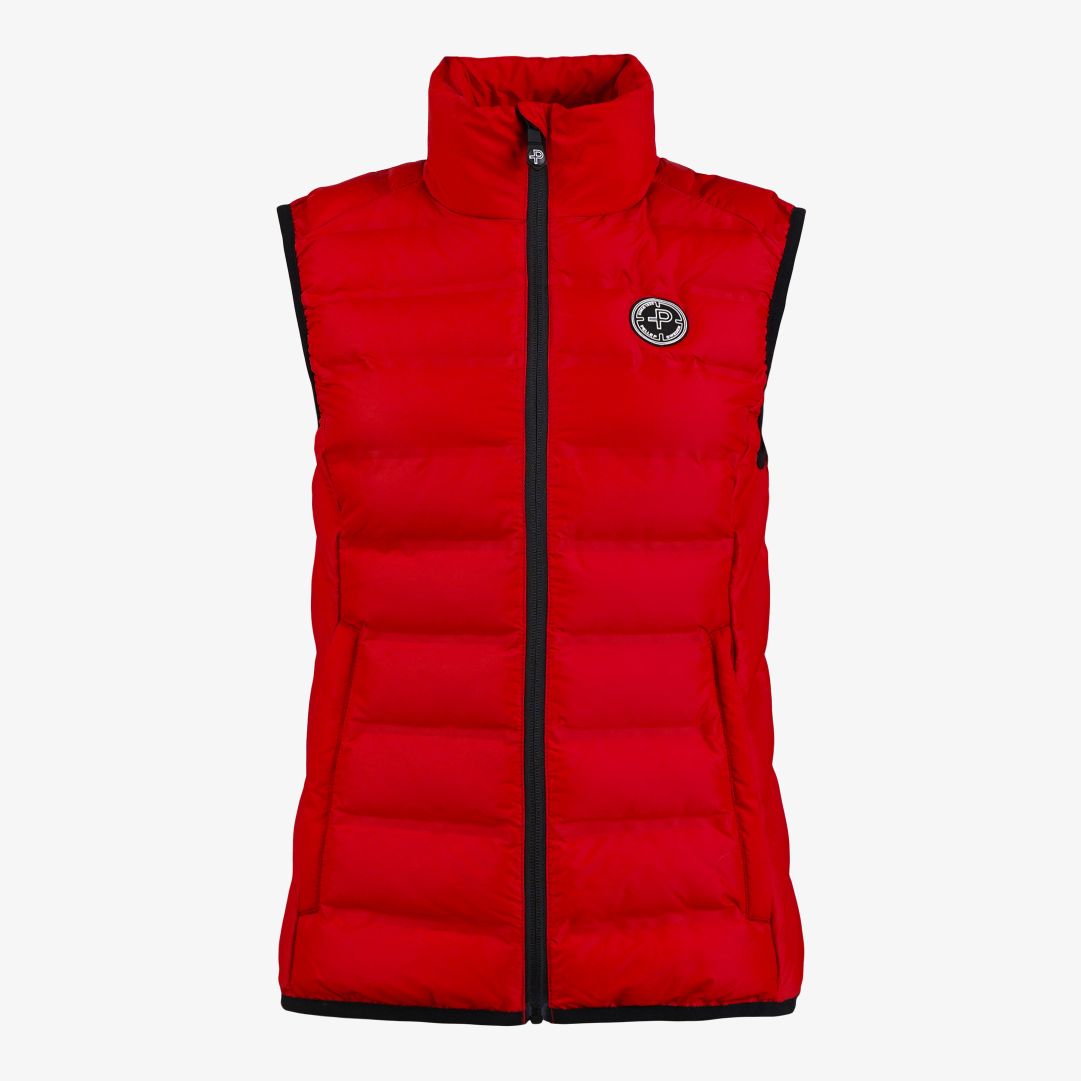 W Tempest Vest, Race red Denna vindtäta och värmande dunfria väst är utvecklad för att fungera som ett perfekt alternativ mellan säsongerna då vädret