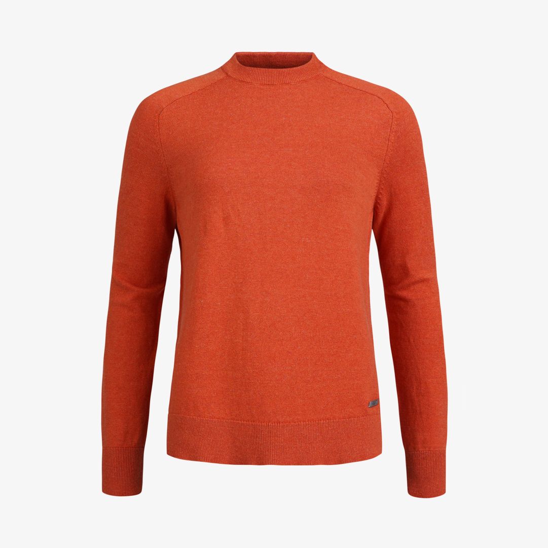 W Tiller Sweater, Berbere Denna stickade tröja är tillverkad i en skön blandning av ekologisk bomull och kashmir som ger en mjuk och bekväm känsla