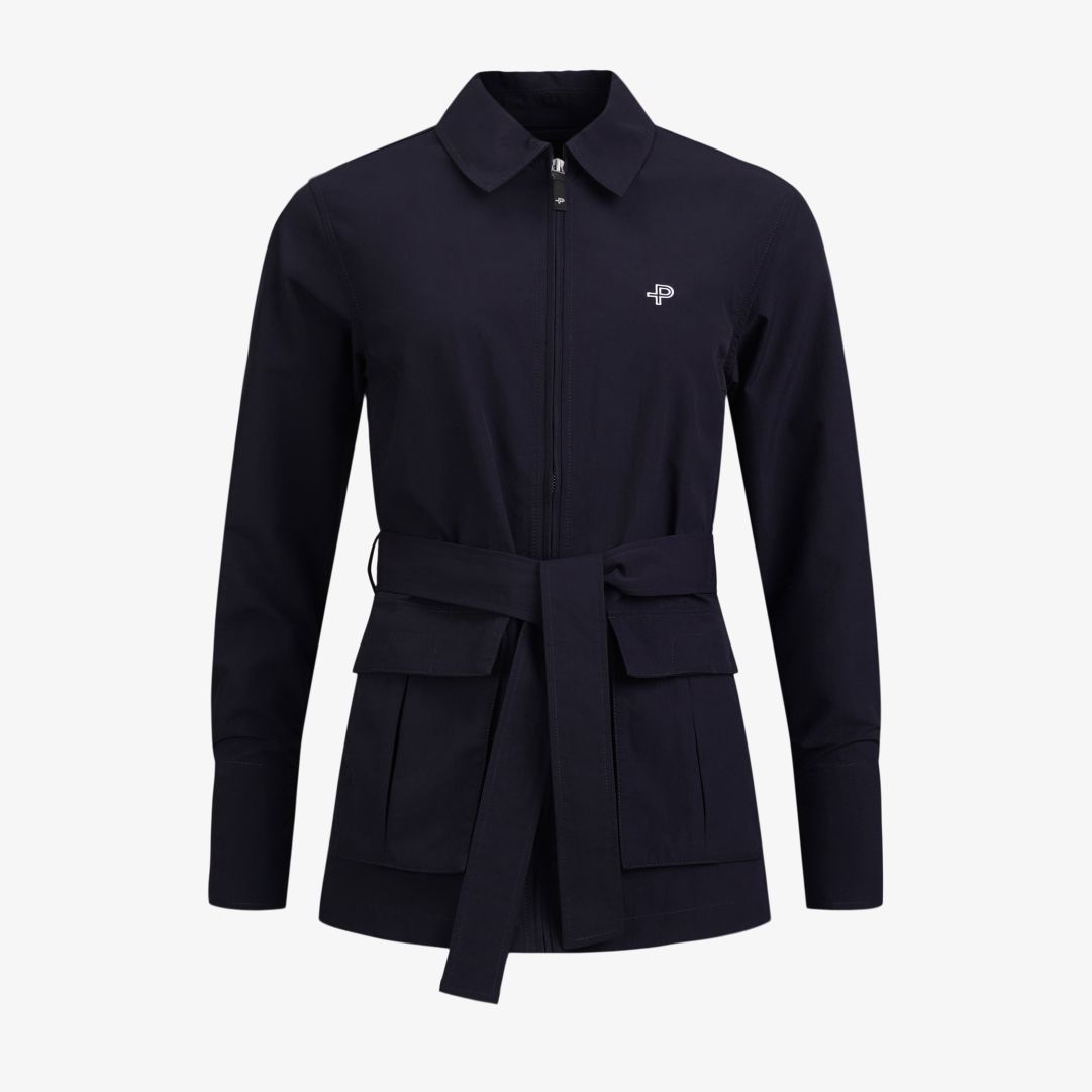 W Vela Jacket, Dk Navy Blue Jacka i tålig och snabbtorkande Ripstop med dragkedja fram, justerbara ärmslut med tryckknapp och två påsydda fickor fram