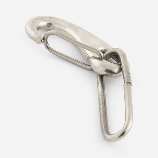 Hook, stainless w. 50mm strap