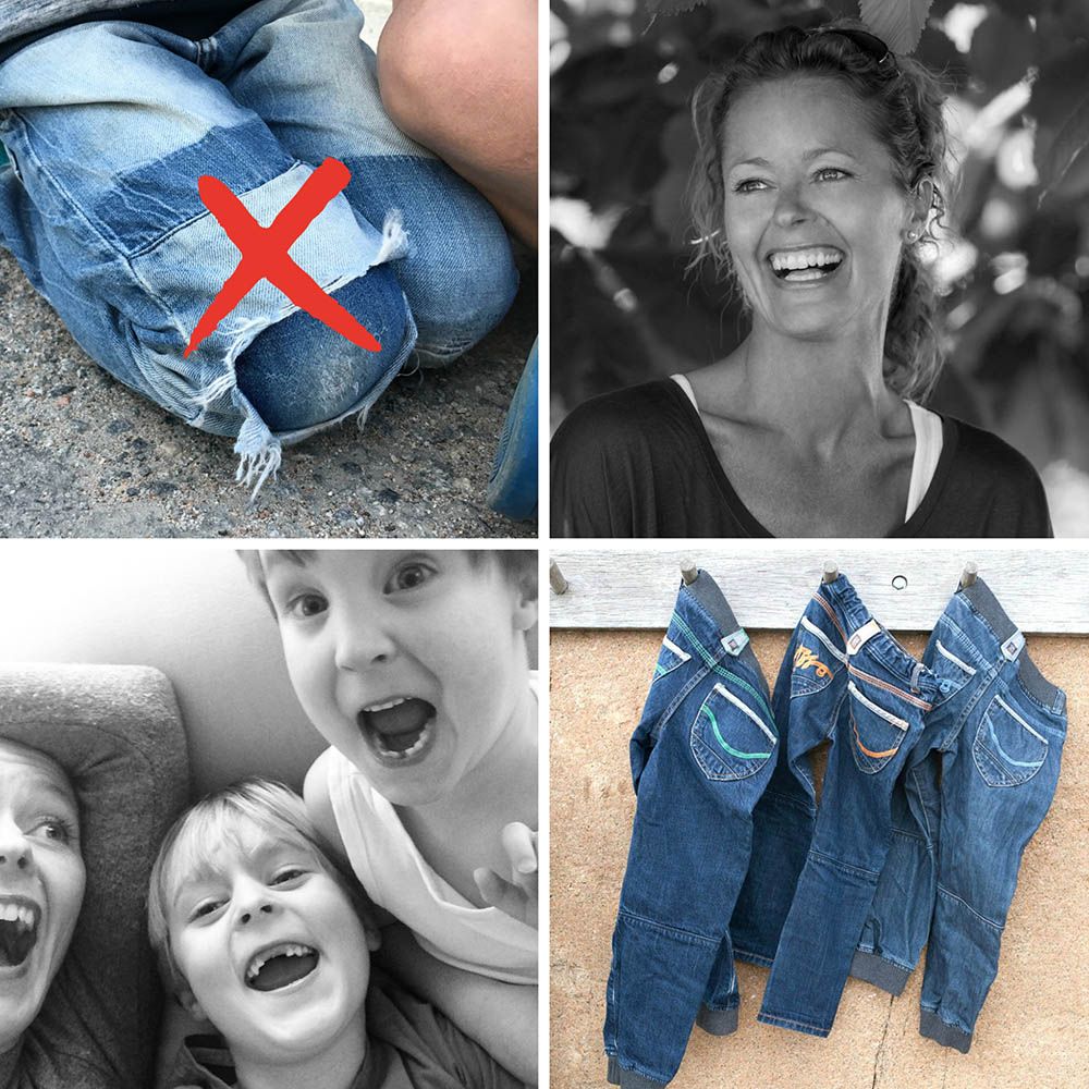 Linda sjölund visar Ossoami slitstarka jeans