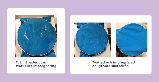 Impregnering håller tyger vattenavvisande
