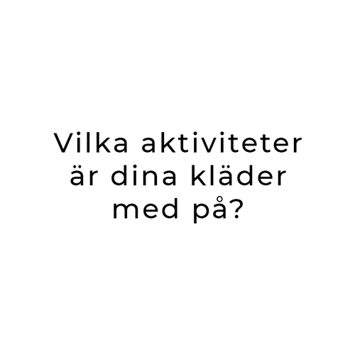 Barnen behöver kläder som klarar alla aktiviteter
