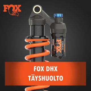 FOX DHX takaiskuvaimentimen täyshuolto