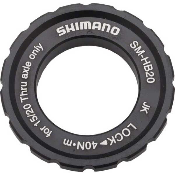 Shimano lukkorengas 15 mm ja 20 mm Centerlock-napoihin