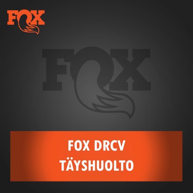 Fox DRCV iskunvaimentimen täyshuolto