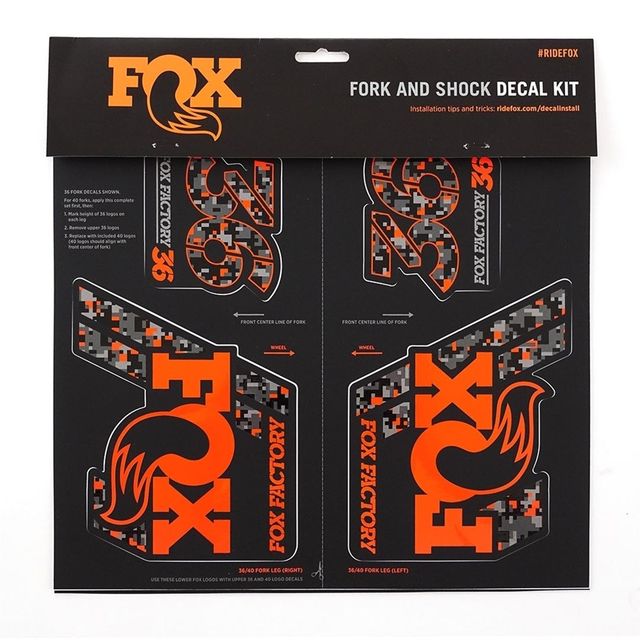 FOX 803-01-374 FOX Decal 2019 AM Heritage Fork&Shock Digicam