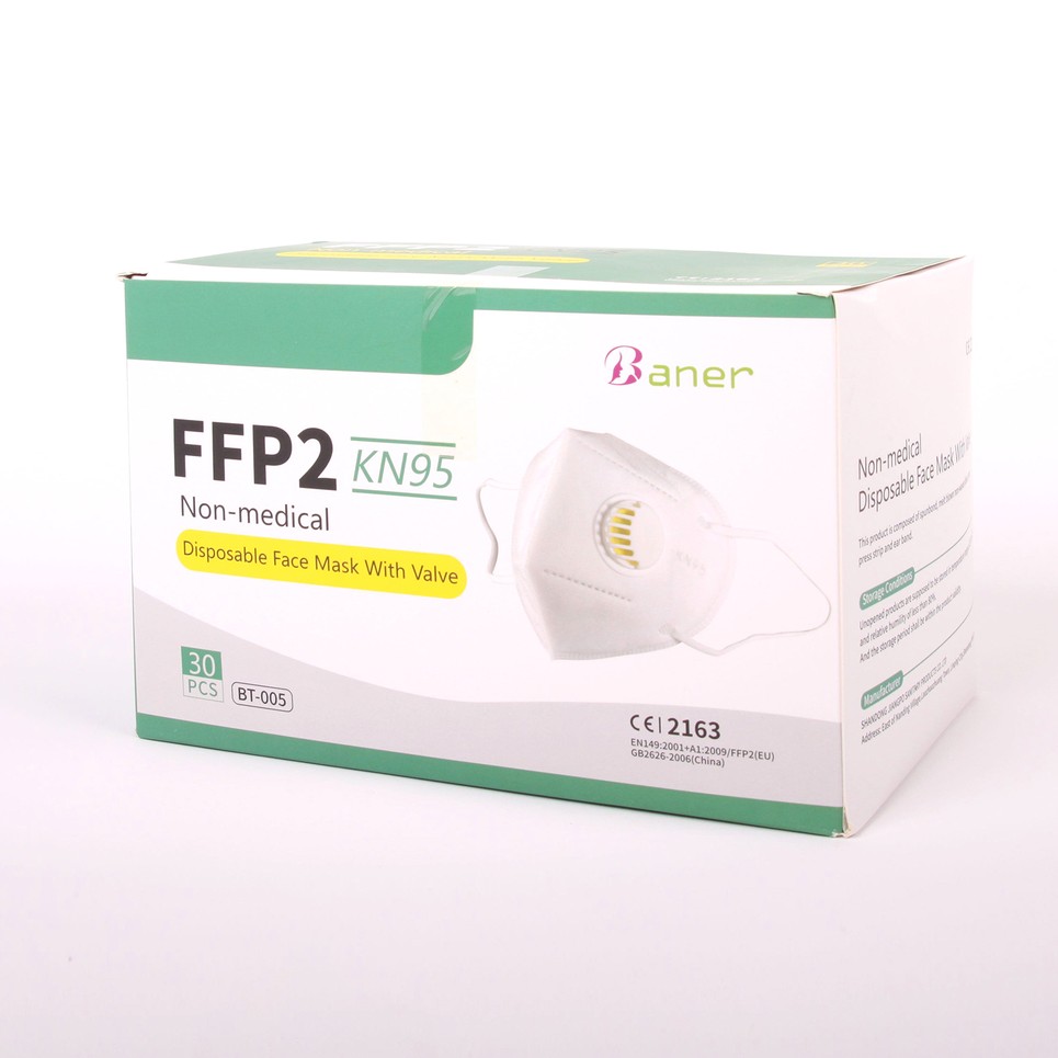 FFP2 KN95 hengityssuojain venttiilillä