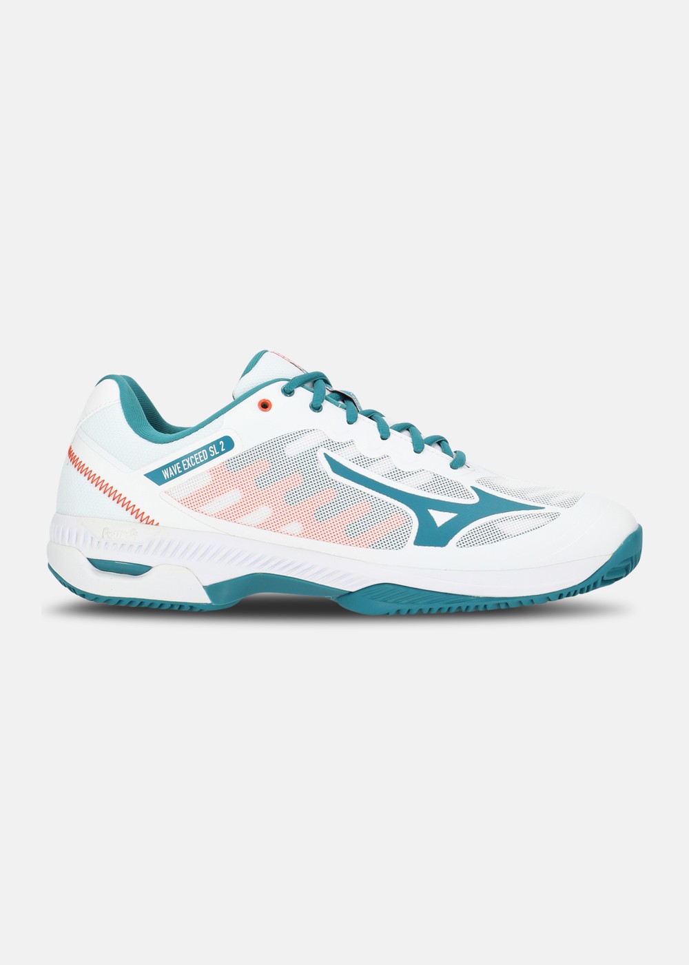 Wave Exceed Sl 2 Cc, White / Harbor Blue / Firecrac, 44