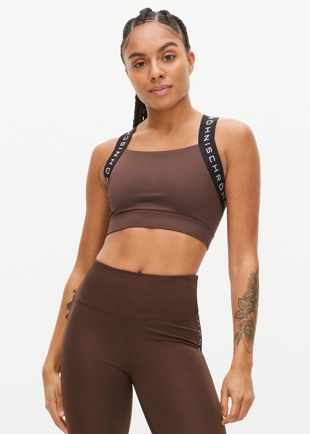 Shiny Kay Sports Bra, Coffee Bean, Xs,  Sport-Bh