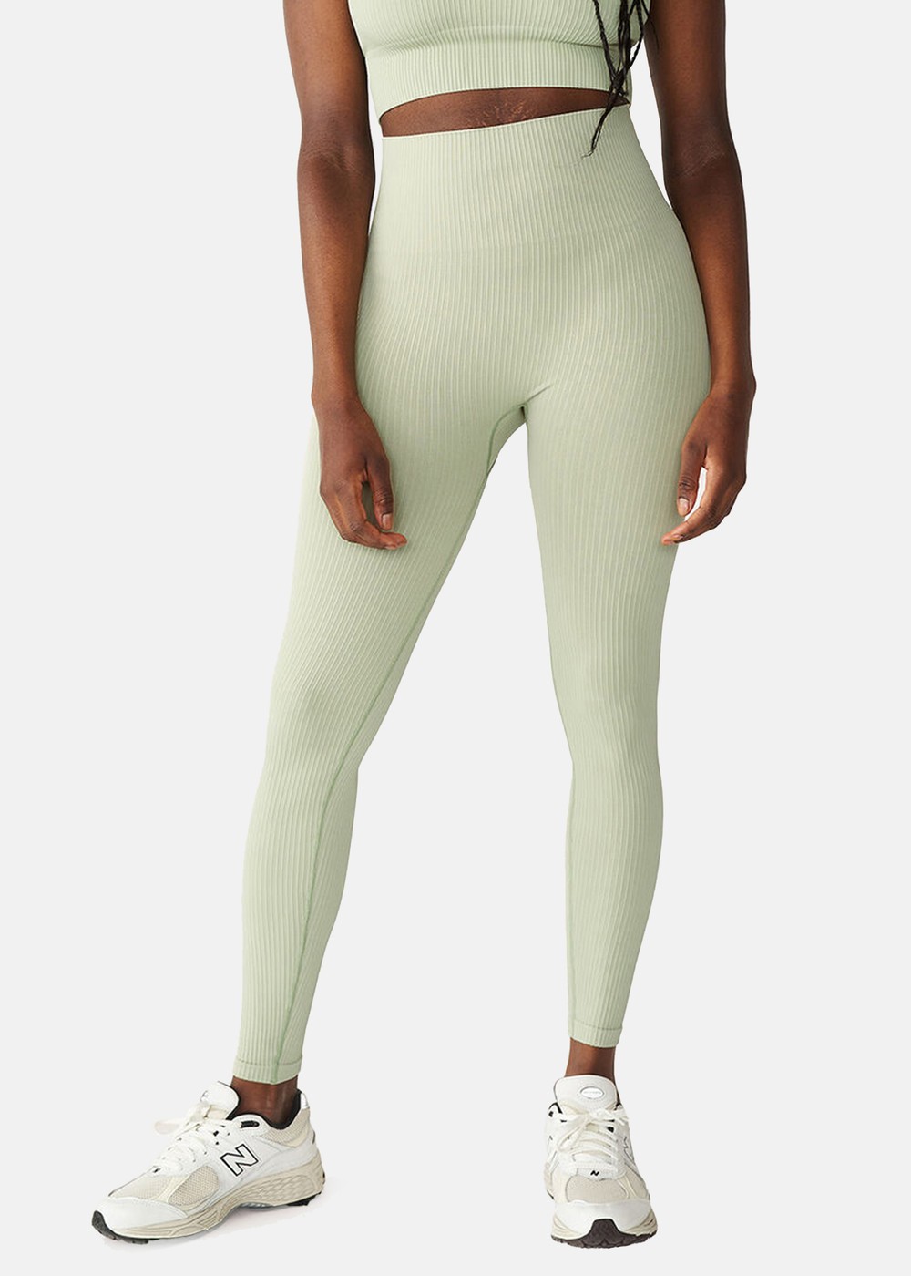 Seamless Rib Tights, Desert Sage, Xs-S,  Långa Tights